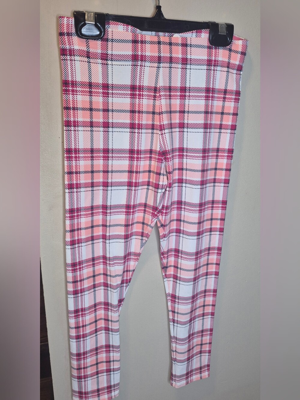 Cynthia Rowley Pink Plaid Leggings For Kids